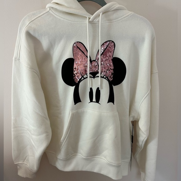 Minnie Mouse Disney Forever 21 Hooded Sequin
Sweatshirt Hoodie Small - Picture 1 of 5